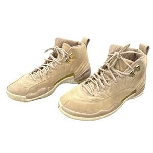 Size 8.5 - Air Jordan 12 Retro Vachetta Tan W. Tan, Suede, Gold, Carbon Weave